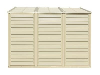 Saffron Lean-To Vinyl Shed with Foundation Kit